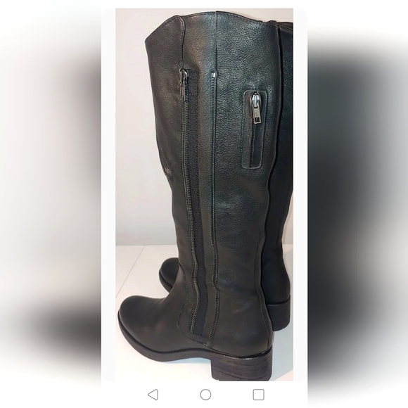 Vera Wang Evan Riding Boot  Black Leather Tall Riding Moto (Sz 8.5)New 70%OFF - Picture 4 of 10